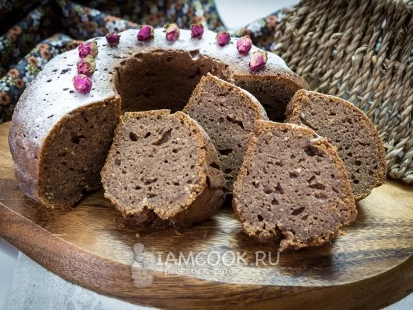 Фото блюда: Творожный кекс с черемуховой мукой