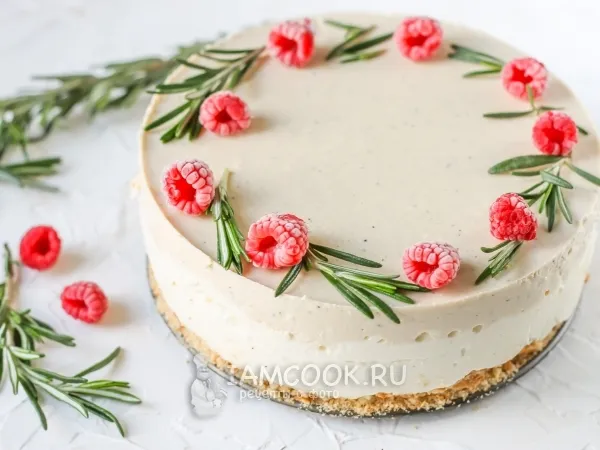 Фото блюда: Творожный торт с желатином без выпечки