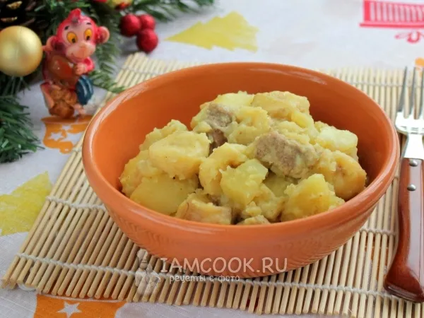 Фото блюда: Свинина с картошкой и бананами