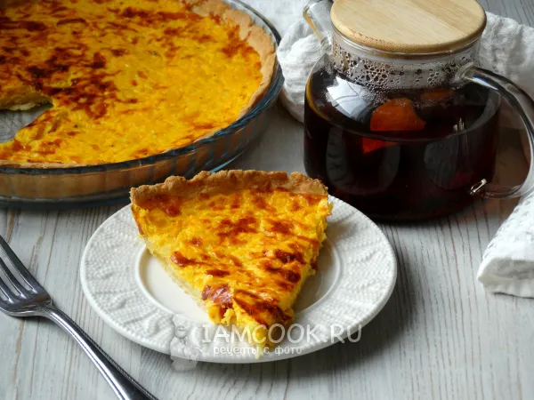 Фото блюда: Киш с тыквой и сыром