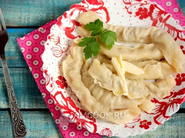 Фото готового блюда: Пельмени-рулетики