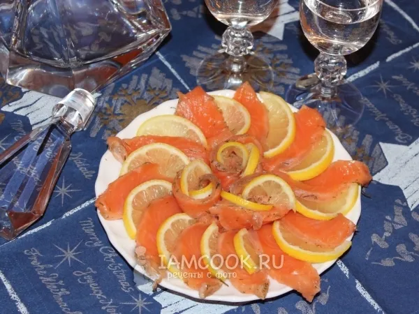 Фото блюда: Малосольная семга по-скандинавски