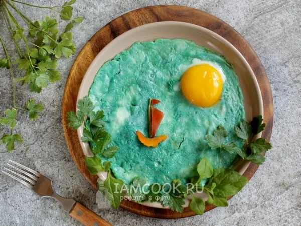 Фото блюда: Цветная яичница