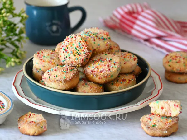 Фото блюда: Печенье с посыпкой