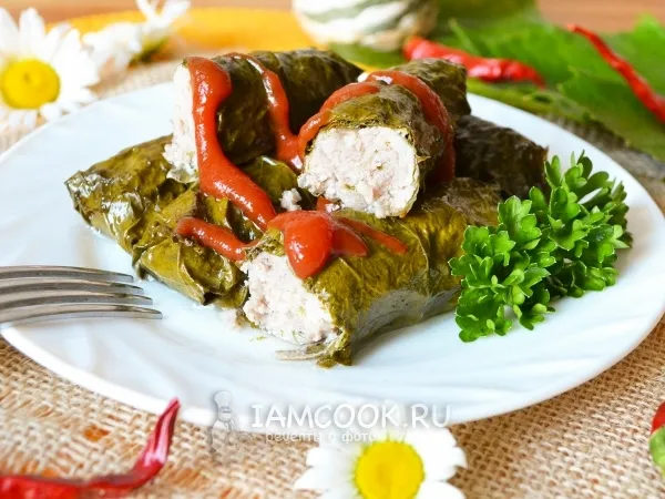 Фото готового блюда: Долма со свининой без риса