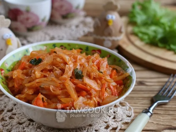 Фото блюда: Тушеная капуста как в детском саду