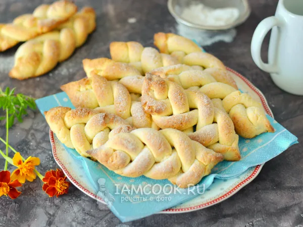 Фото готового блюда: Печенье «Косички»