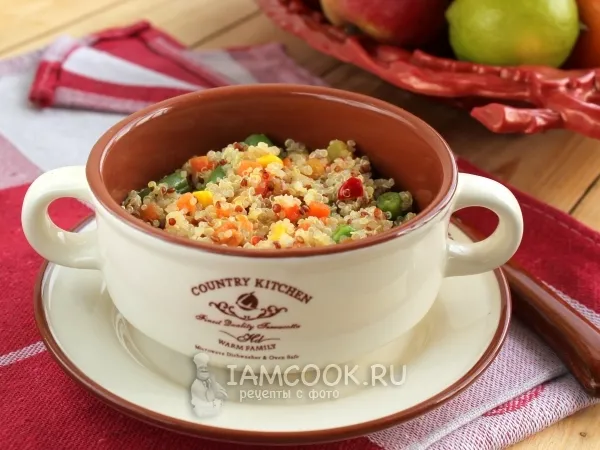 Фото блюда: Каша из киноа с овощами