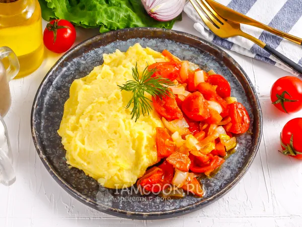 Фото блюда: Полента с овощами