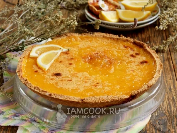 Фото блюда: Пирог с лимонной начинкой