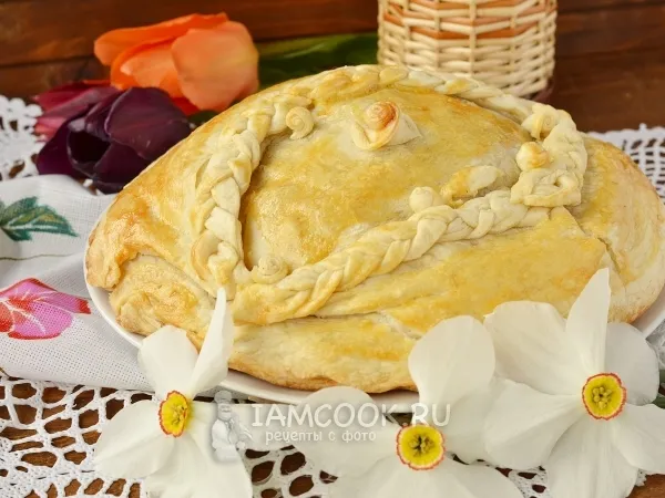 Фото готового блюда: Курник с грибами