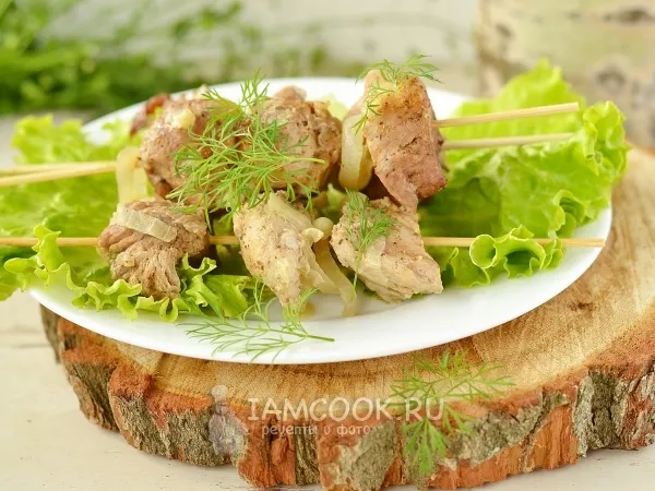 Фото готового блюда: Шашлык в рукаве в духовке