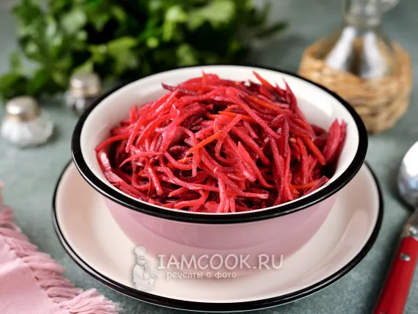 Фото блюда: Маринованная редька со свеклой