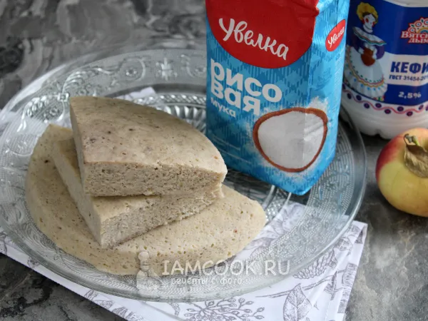 Фото блюда: ПП бисквит в микроволновке (из рисовой муки и банана)