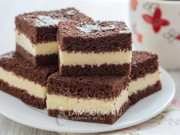 Фото готового блюда: Молочный ломтик без крахмала и шоколада