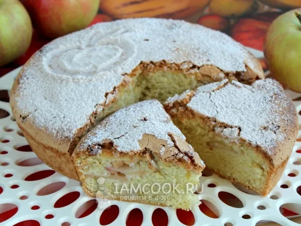 Фото блюда: Шарлотка с кукурузной мукой