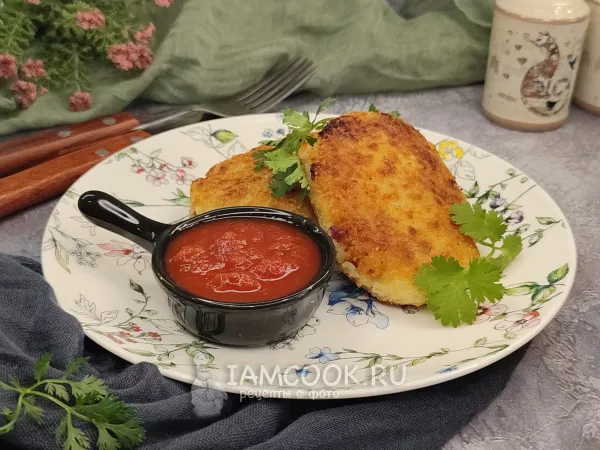 Фото блюда: Картофельные котлеты с колбасой