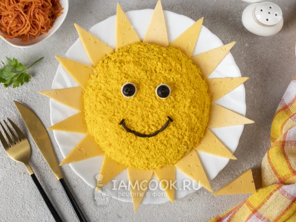 Фото готового блюда: Салат «Солнышко»