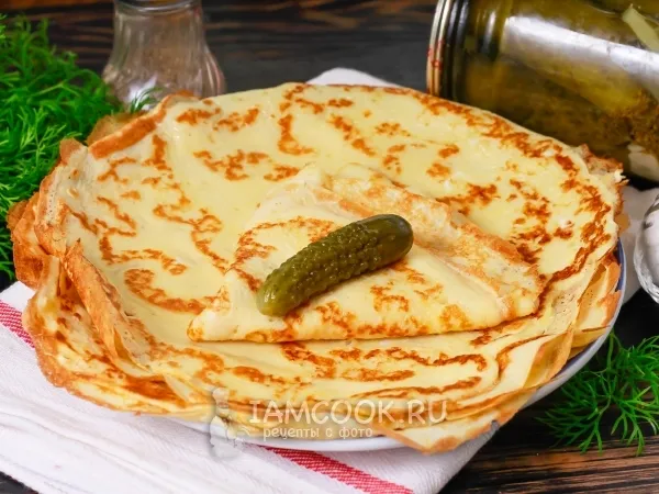 Фото блюда: Блины на огуречном рассоле