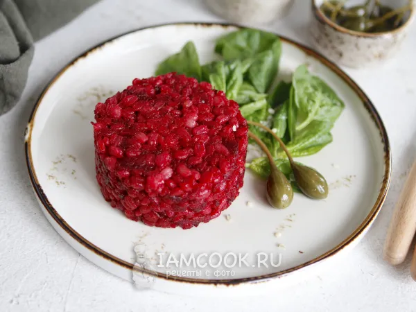 Фото блюда: Перловая каша со свеклой