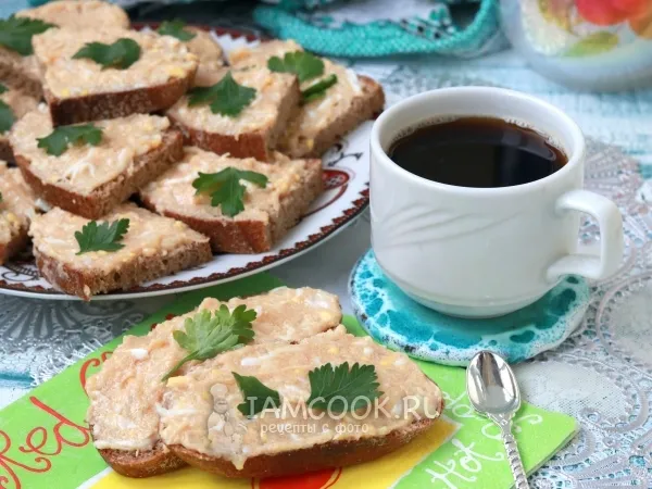 Фото блюда: Бутерброды с икрой сайды