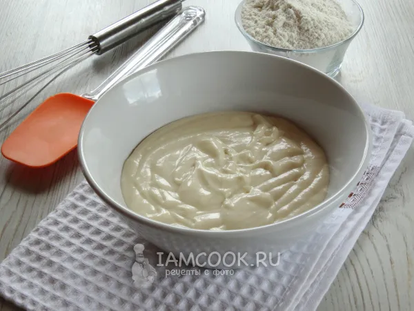 Фото блюда: Заливное тесто на йогурте