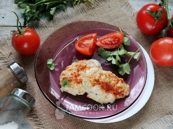 Фото готового блюда: Куриные котлеты с капустой в пароварке