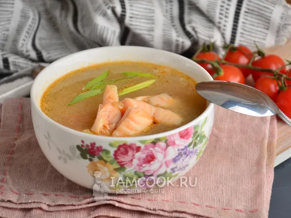 Фото готового блюда: Уха из брюшек лосося