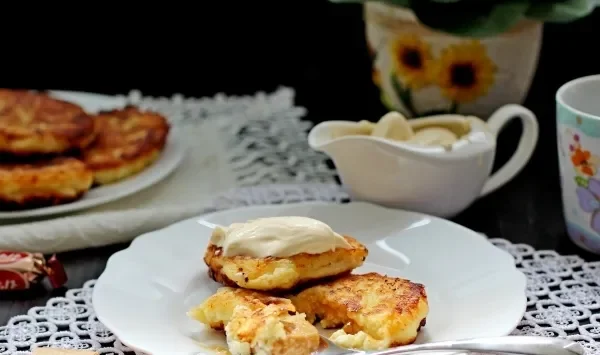 Фото блюда: Сырники с ирисками