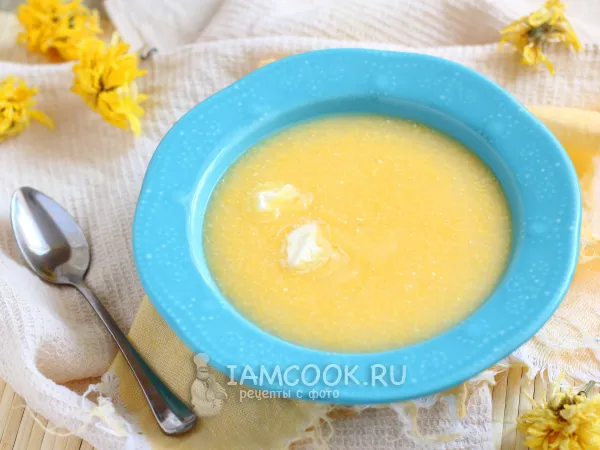 Фото блюда: Жидкая кукурузная каша на воде