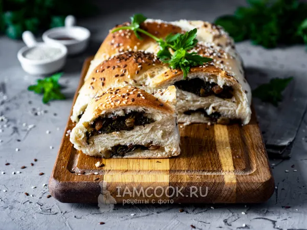 Фото готового блюда: Постный пирог со щавелем