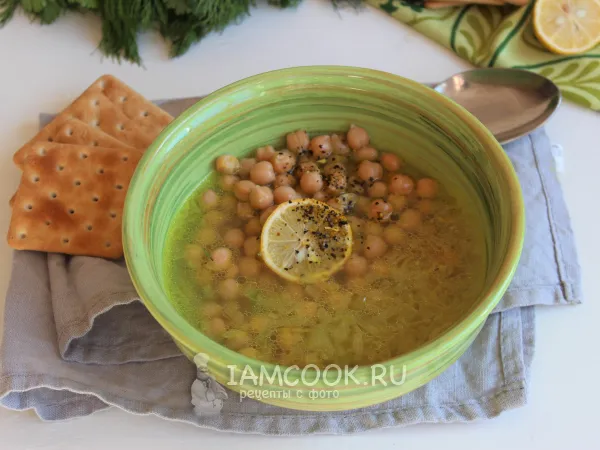 Фото блюда: Суп с нутом и лимоном
