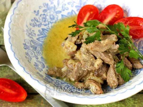 Фото блюда: Свинина в сливочном соусе