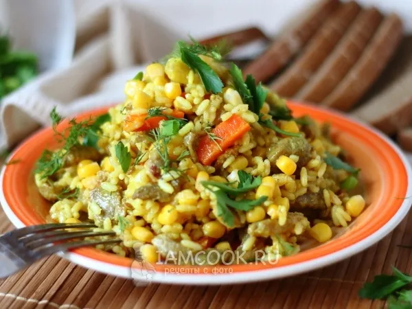 Фото блюда: Плов с кукурузой
