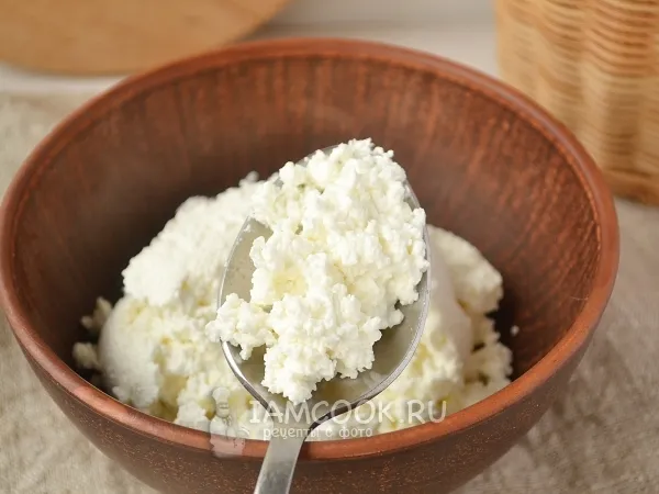 Фото блюда: Домашний творог из кислого молока