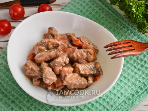 Фото готового блюда: Паприкаш из говядины