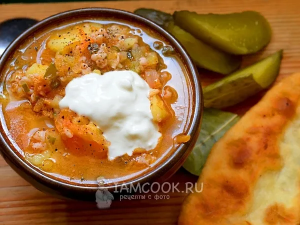 Фото блюда: Рассольник с овсянкой