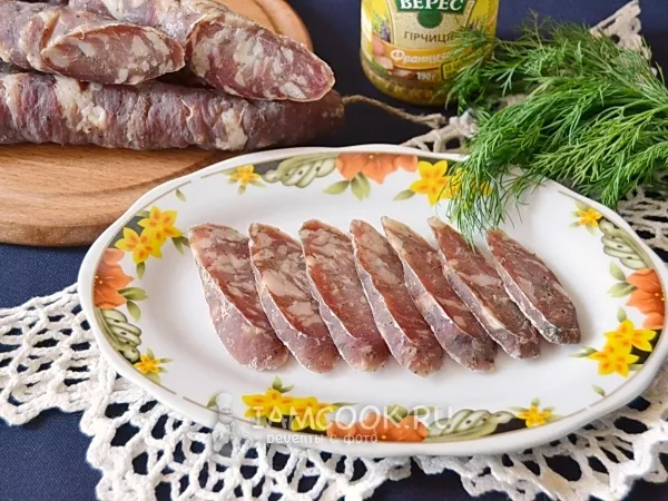 Фото готового блюда: Сухая колбаса