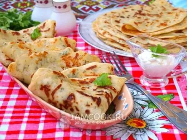 Фото блюда: Сырные блины