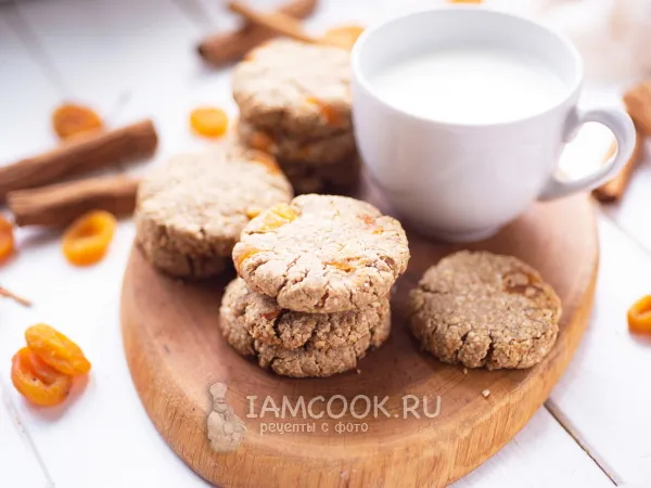 Фото готового блюда: Овсяное печенье без пшеничной муки
