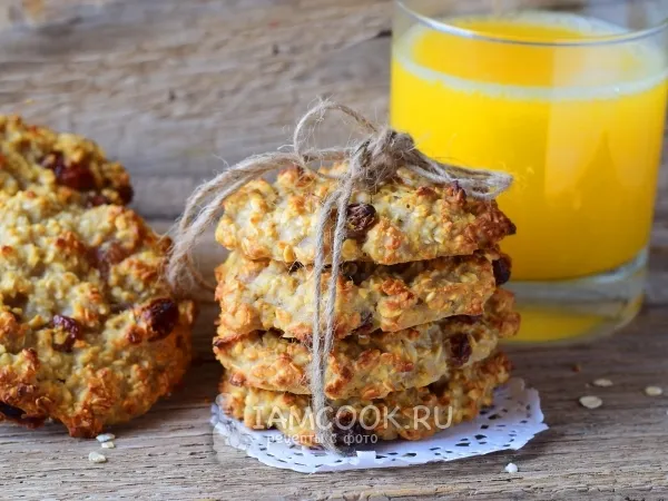 Фото блюда: Печенье овсяное на кефире