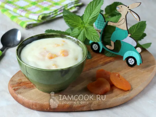 Фото блюда: Манная каша с курагой