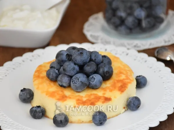 Фото блюда: Простая творожная запеканка со сгущёнкой