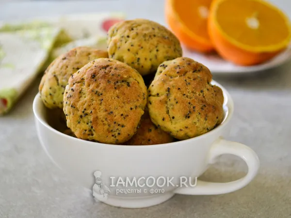 Фото готового блюда: Постное апельсиновое печенье