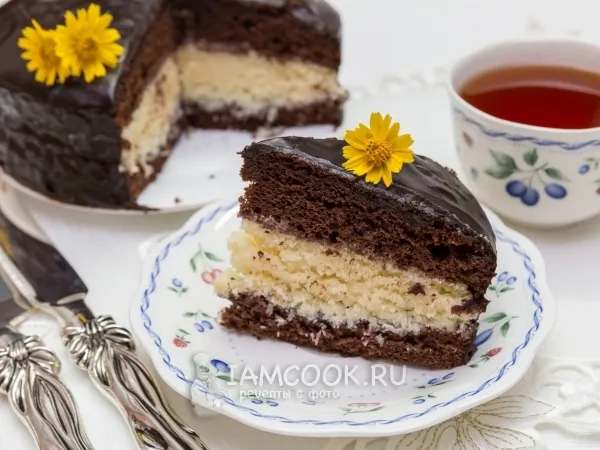 Фото готового блюда: Торт «Баунти»