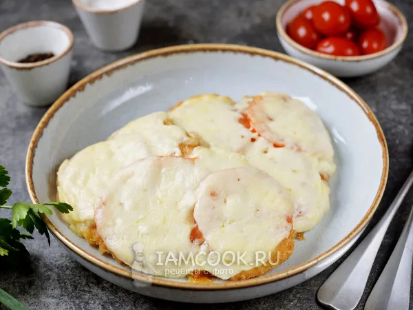 Фото готового блюда: Шницель по-французски