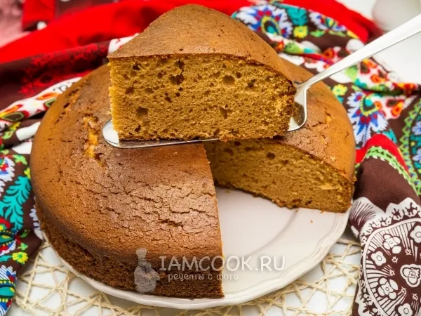 Фото готового блюда: Карамельный бисквит