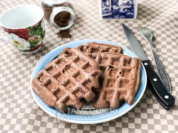 Фото готового блюда: Вафли «Брауни»