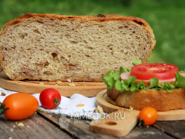 Фото готового блюда: Хлеб с грецкими орехами