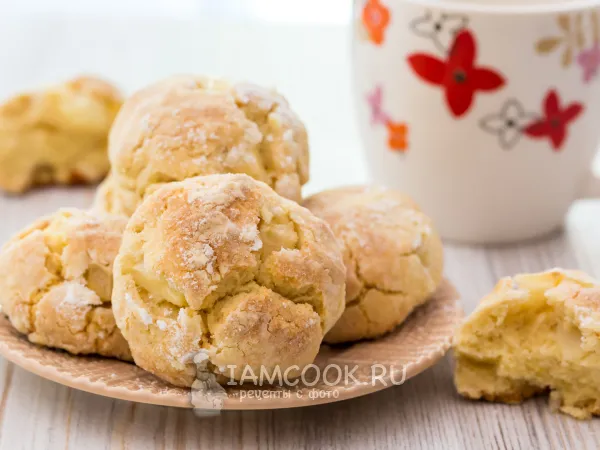 Фото готового блюда: Мягкое печенье с яблоками (итальянское)